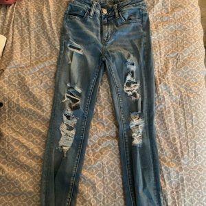 Medium Wash Ripped Jeans